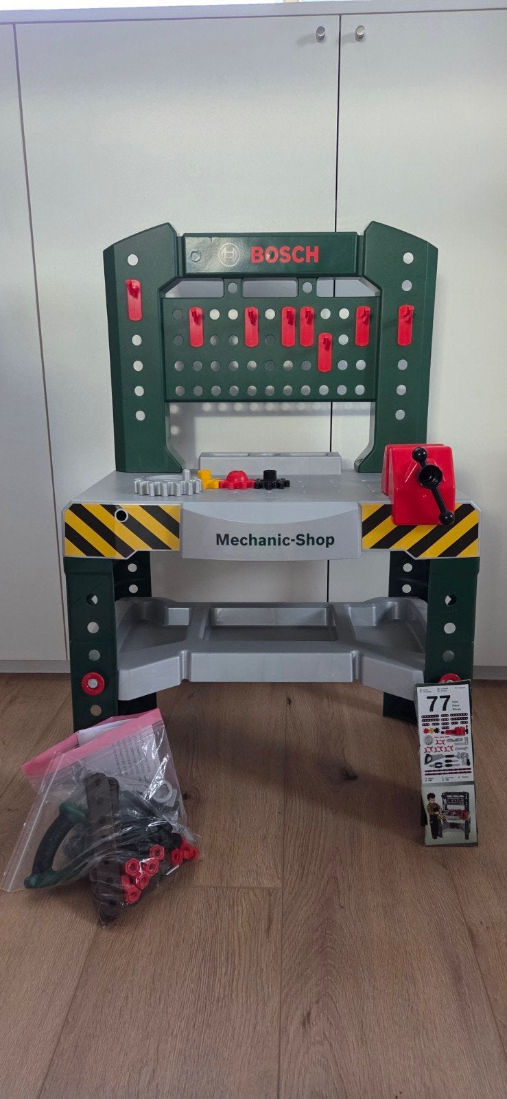 Bosch Mechanic-Shop kinderwerkbank met gereedschap, Ophalen