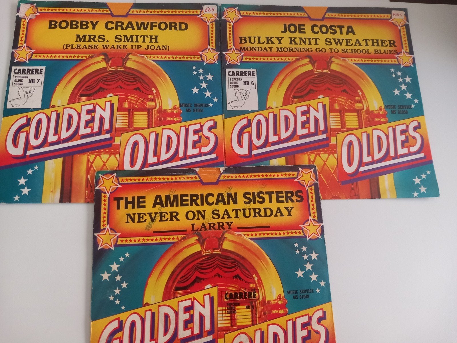 POPCORN. GOLDEN OLDIES 3 X 45T, Enlèvement ou Envoi