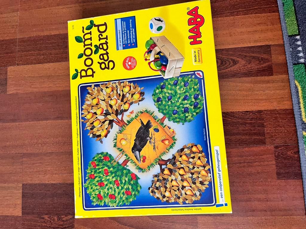 Boomgaard spel, Ophalen, Gebruikt