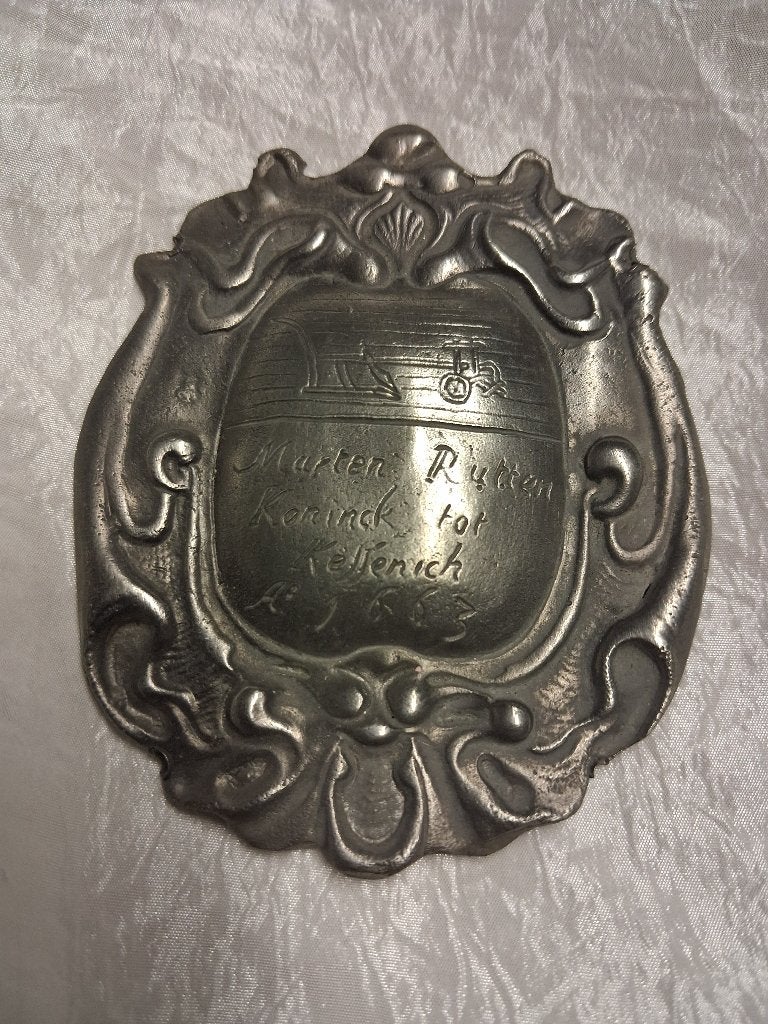 Tinnen plaat kessenich 1663, Verzenden