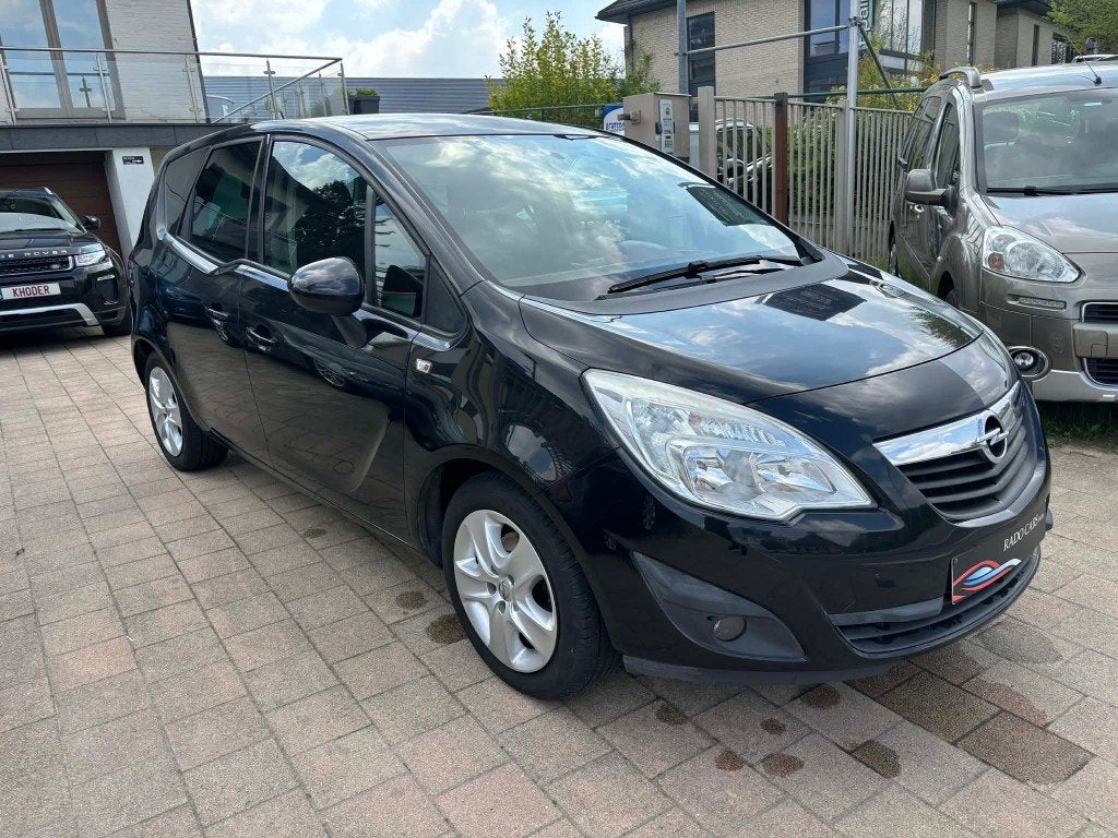 Opel Meriva 1.4 benzine van 2010, Auto's, Euro 5, Zwart, Bedrijf, Meriva