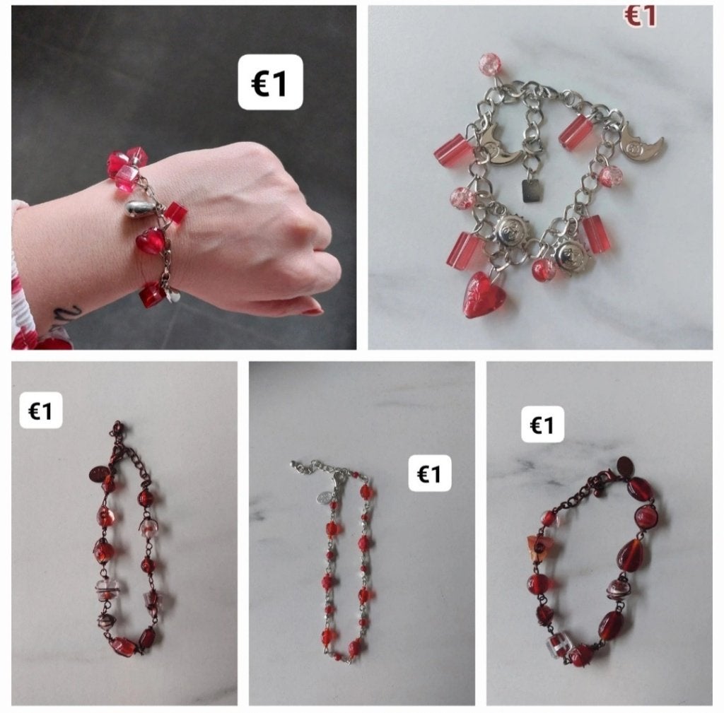 Partijtje armbanden, Bijoux, Sacs & Beauté, Enlèvement ou Envoi, Neuf, Autres couleurs, Autres matériaux