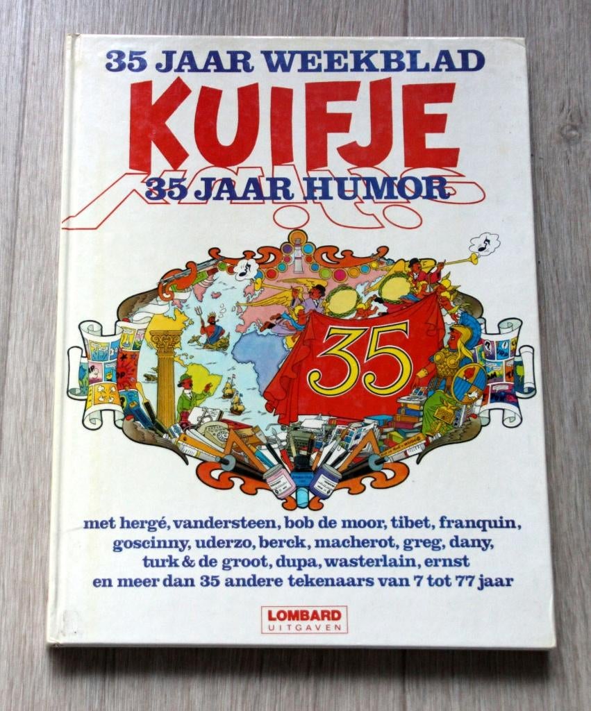 35 jaar weekblad Kuifje Lombard 1981 Hergé Tintin, Collections, Personnages de BD, Envoi, Tintin, Comme neuf