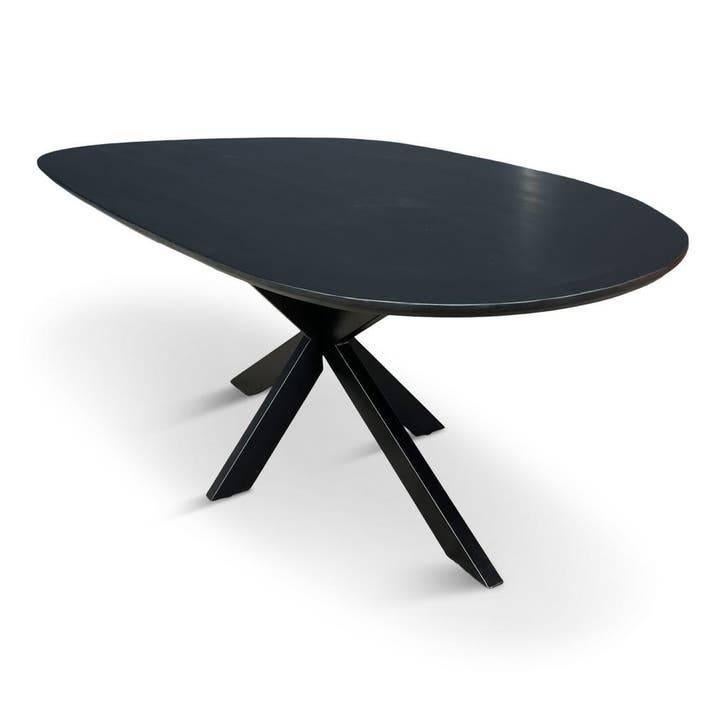 Table de salle à manger de luxe en mangue noire biologique, Enlèvement ou Envoi