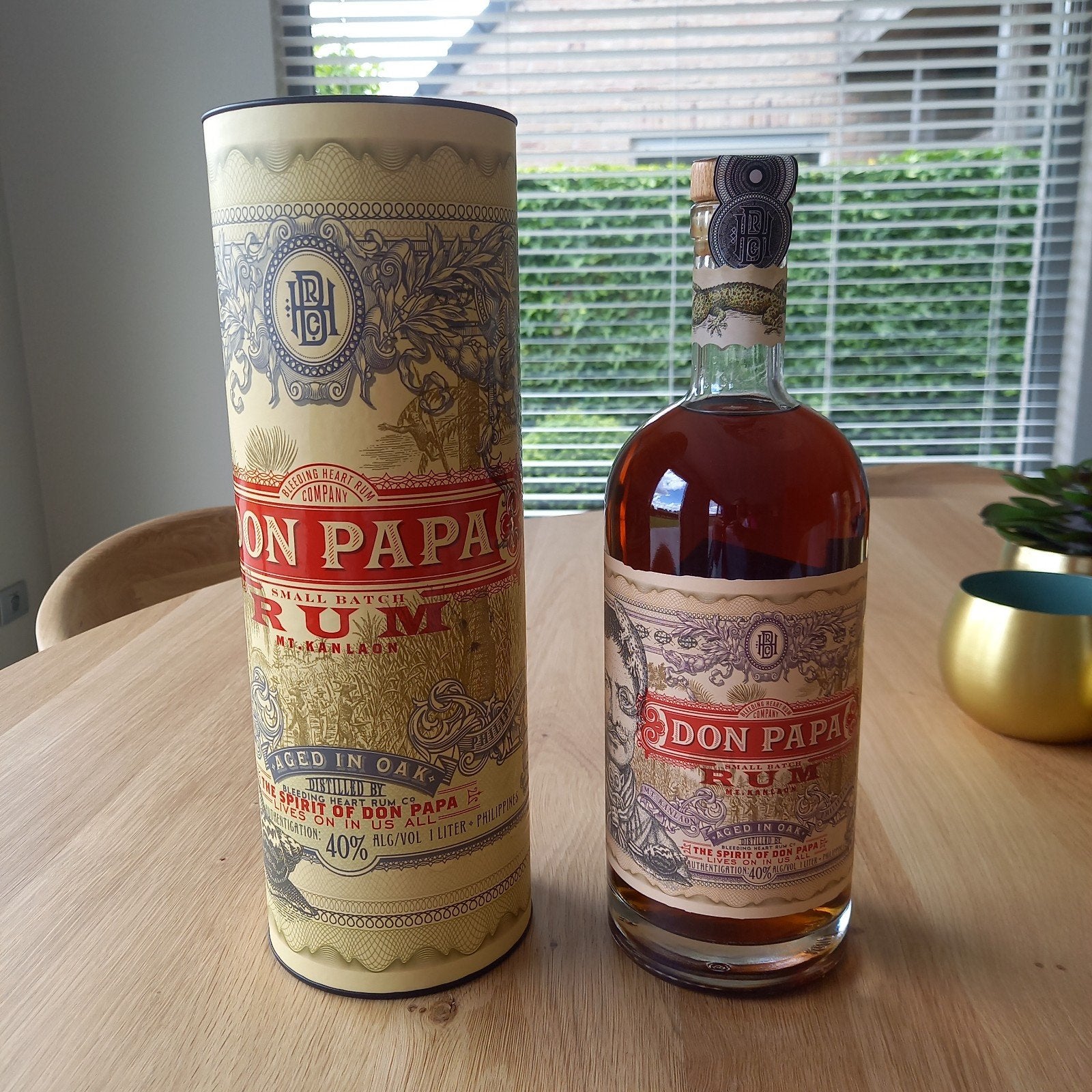 Don Papa Small Batch koker + fles van 1 liter, Verzamelen, Ophalen of Verzenden, Nieuw