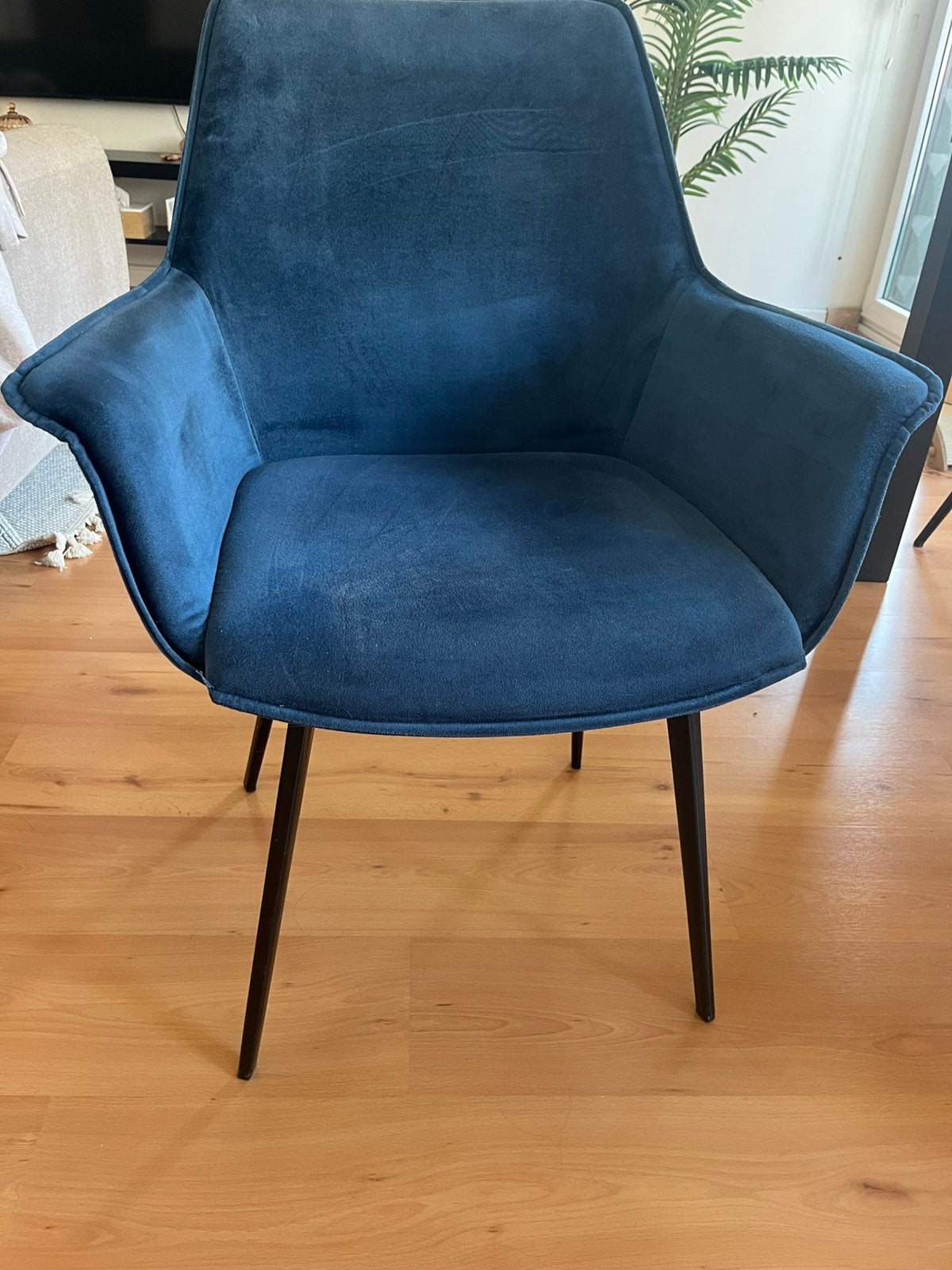 4 stoelen WEBA, Ophalen, Gebruikt, Blauw