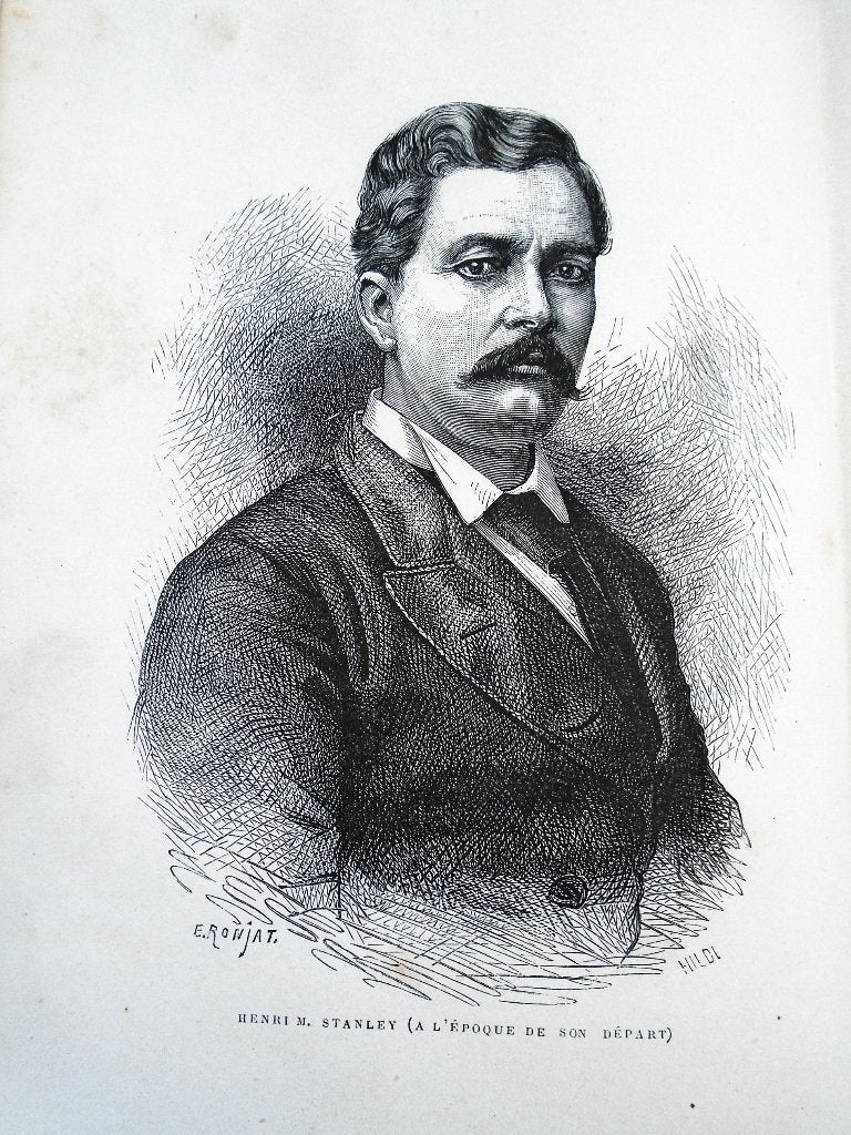 À travers le continent mystérieux - 1879 - Henri M. Stanley, Enlèvement ou Envoi, Utilisé, Henry Morton Stanley (1841—1904)