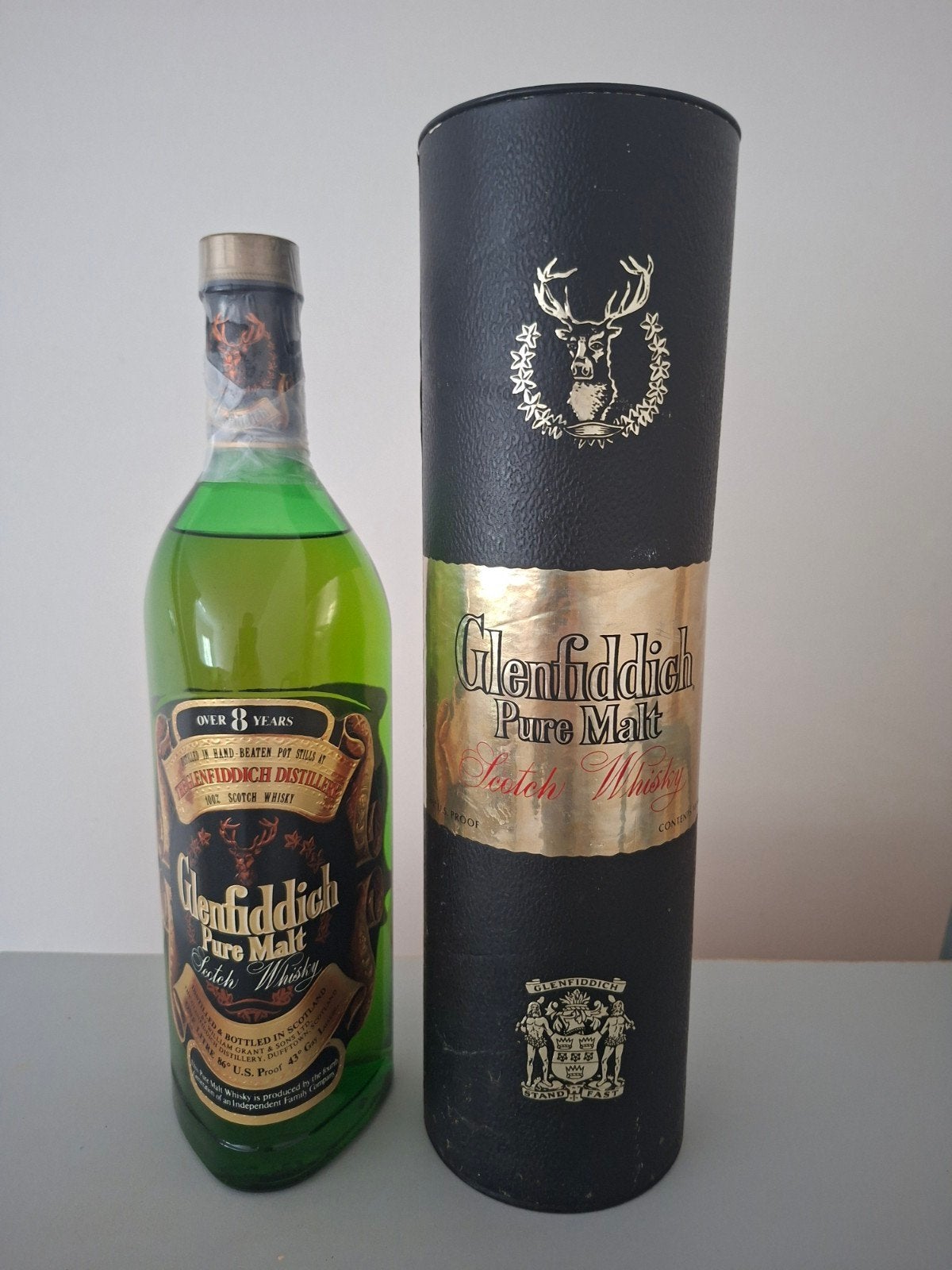 Glenfiddich 8y whisky, Verzamelen, Overige gebieden, Overige typen, Ophalen of Verzenden, Zo goed als nieuw