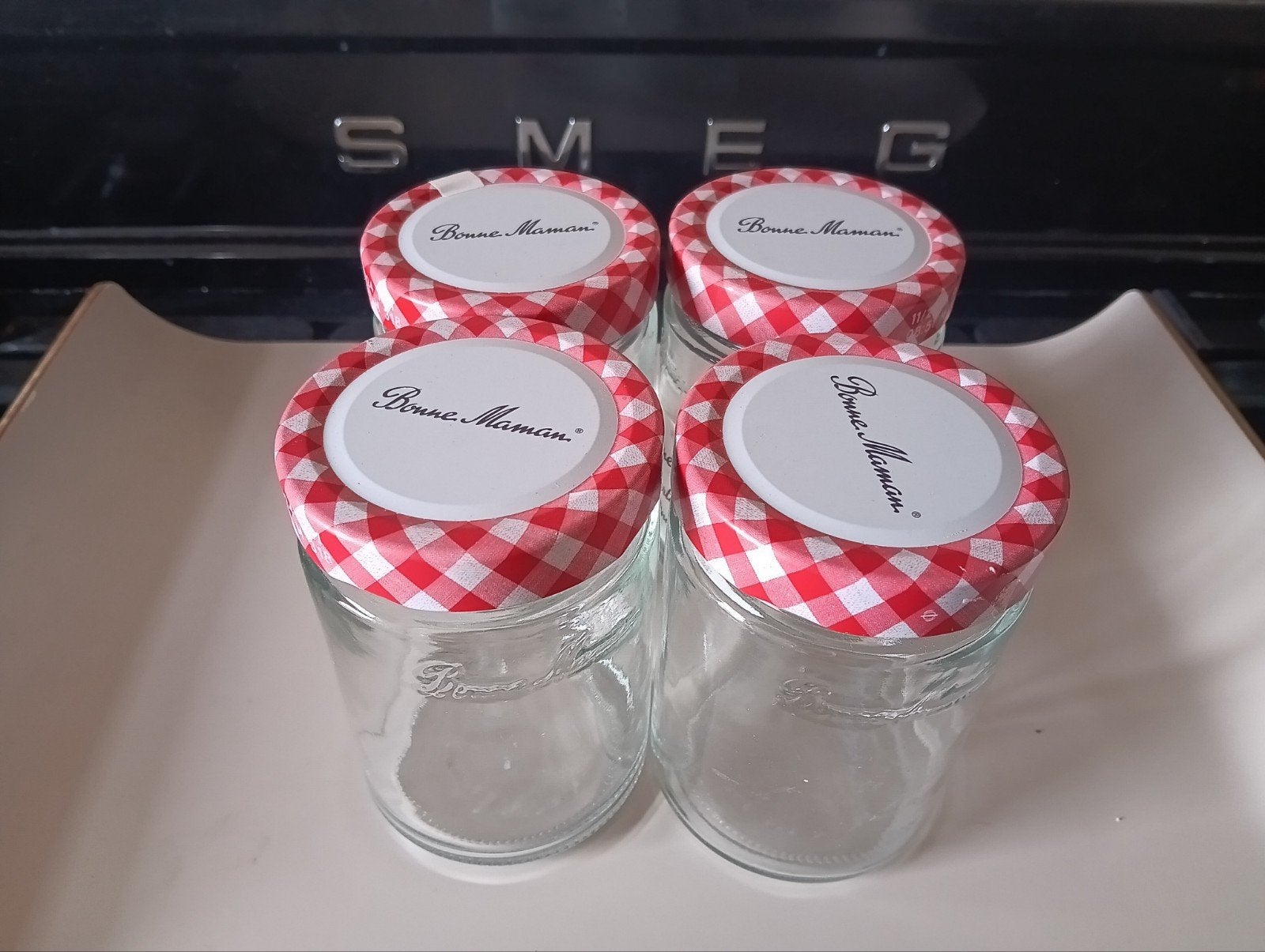 4 stuks Jampotten/ Confituurpotjes €3,50, Ophalen