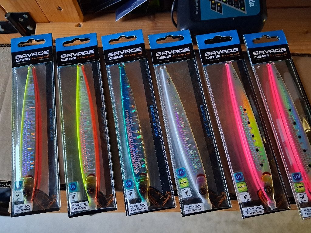 6x Sardine SLider Jigs 120 gram (Savage Gear) nieuw..., Ophalen of Verzenden, Nieuw, Overige typen