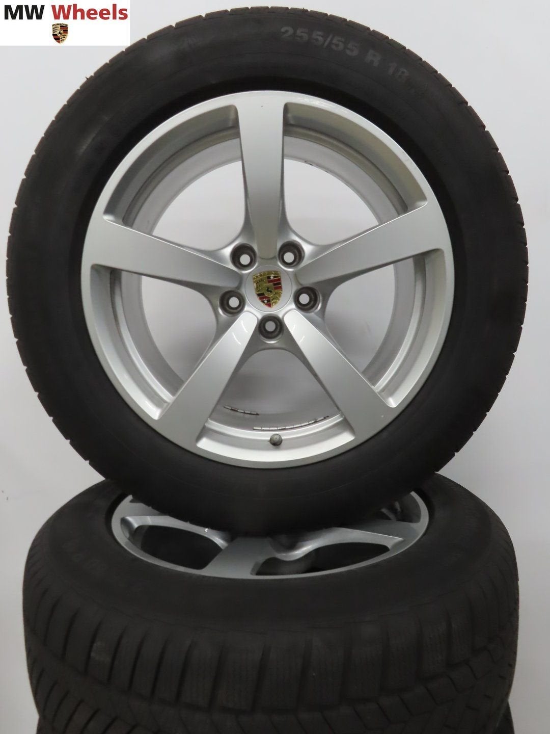 Originele Porsche Macan 18 inch velgen met winterbanden demo, Pneus et Jantes, Pneus hiver, Véhicule de tourisme, -