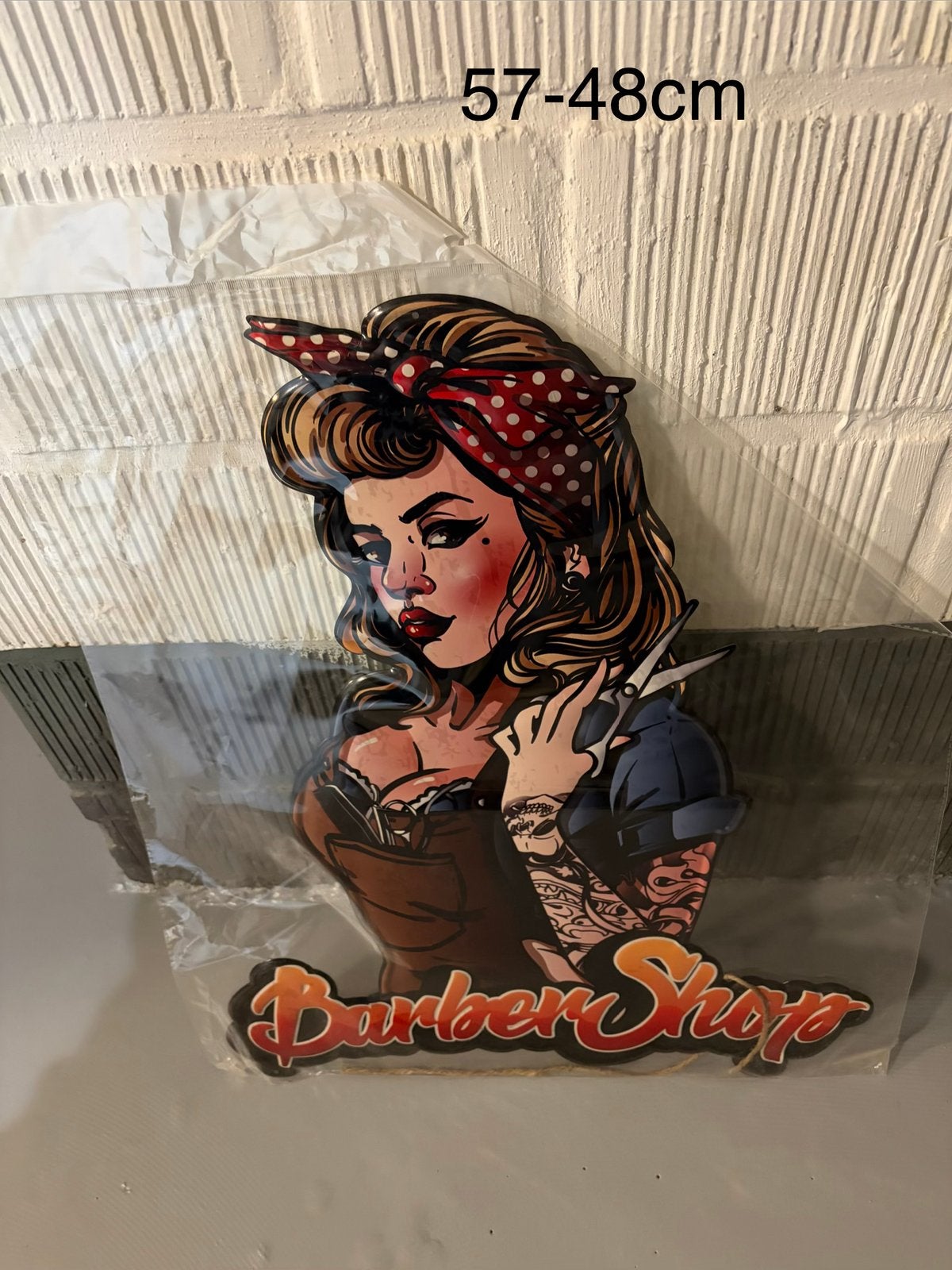 Grote decoratie plaat barber kapper, Huis en Inrichting, Ophalen of Verzenden