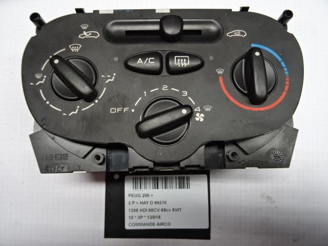 BEDIENINGSPANEEL AIRCO Peugeot 206+ (2L / M) (99210), Auto-onderdelen, Gebruikt, Peugeot