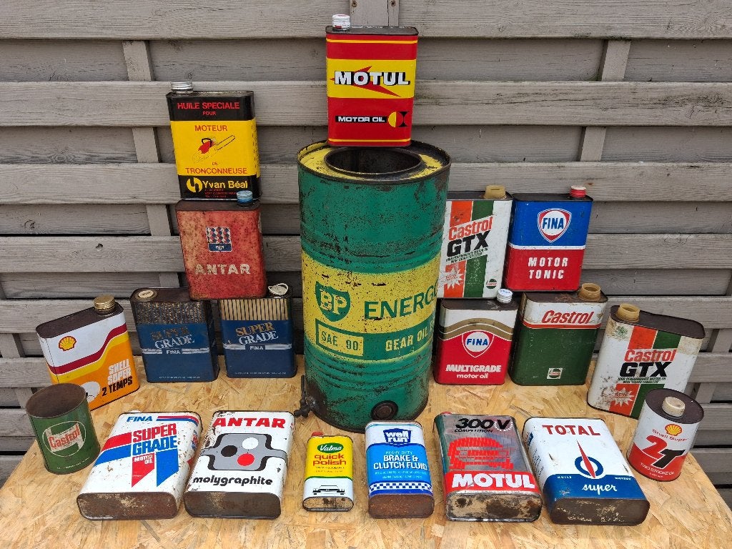 beaucoup de vieux bidons d'huile... vides..., Enlèvement, Utilisé, Autre