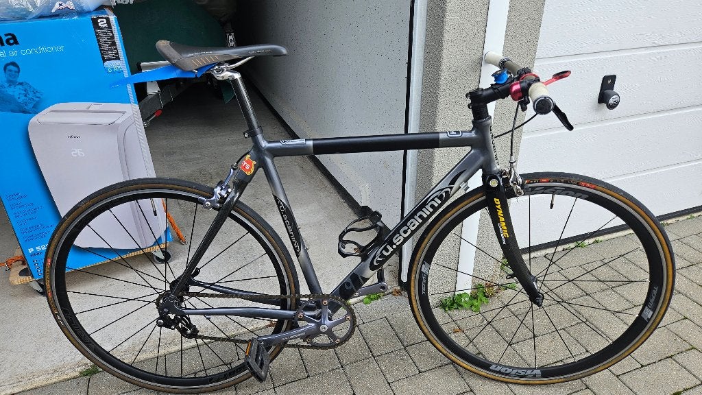 Singlespeed bike Hyperbouw 100% TOP! US Scanini basis!, Ophalen, 28 inch, Gebruikt, Velgrem