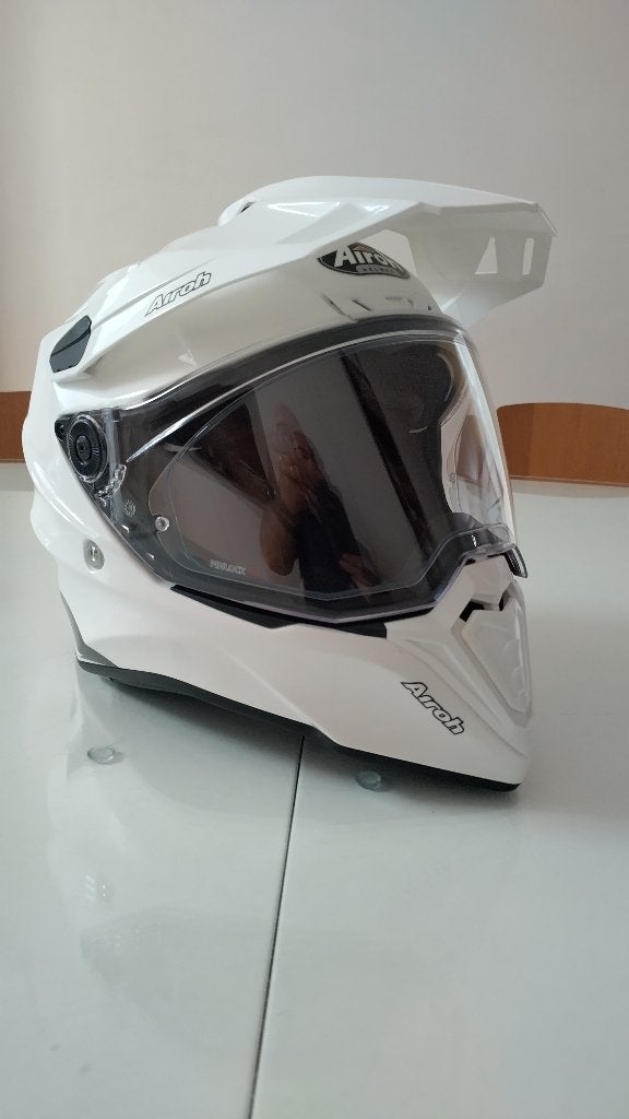 Airoh Commander White Gloss (Maat XXL) - Nieuw in doos, Systeemhelm, Heren, Ophalen of Verzenden, XXL