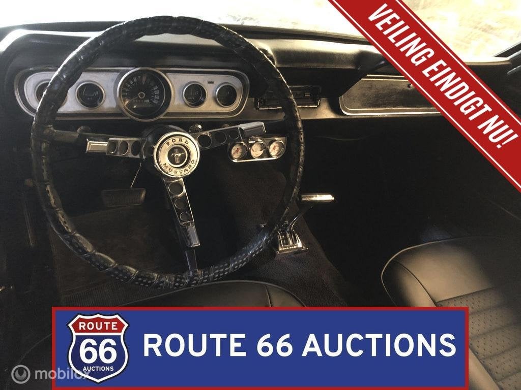 Ford Mustang | 1966 | Route 66 Auctions, Zwart, Bedrijf, Handgeschakeld, Overige carrosserie