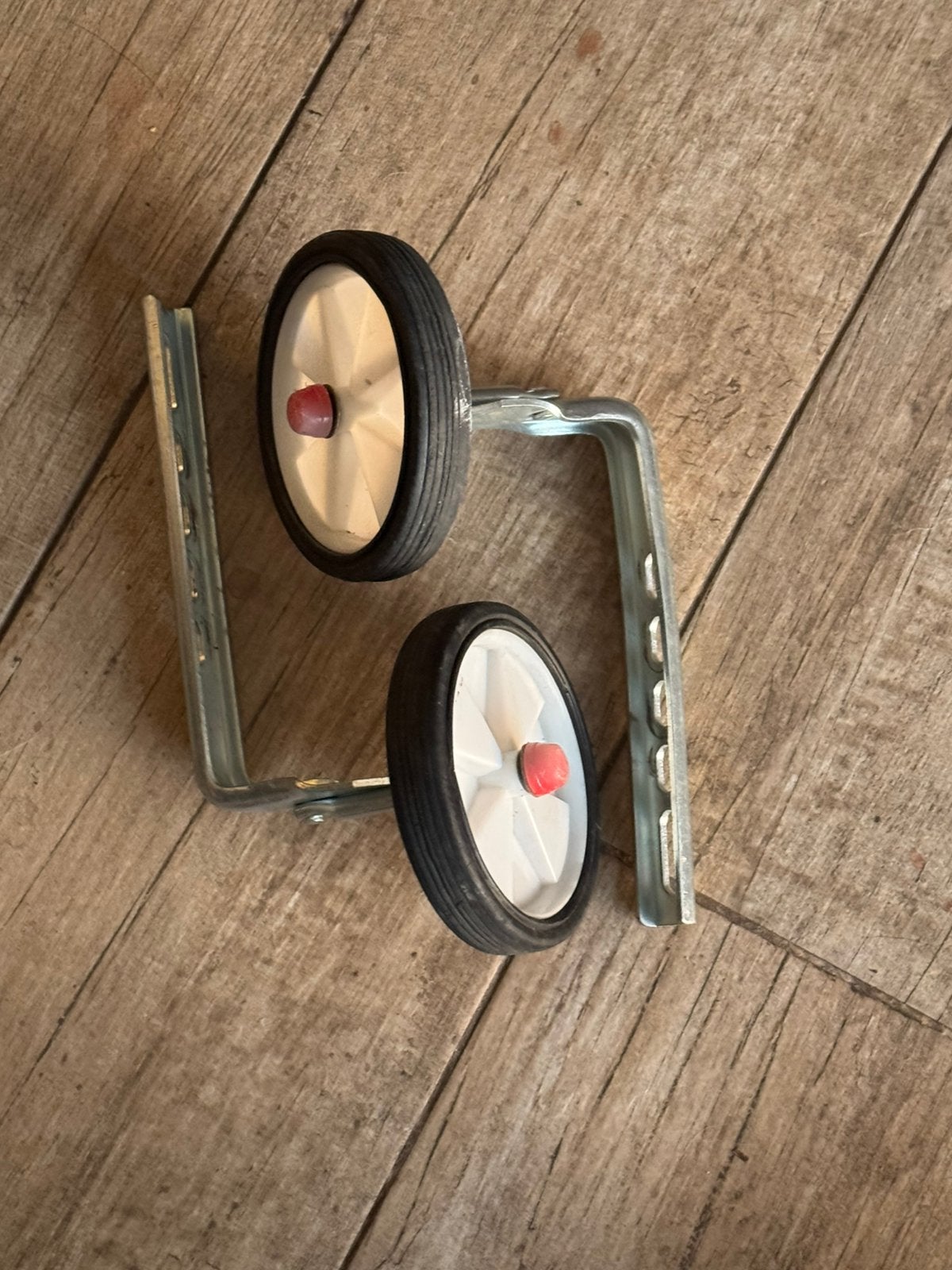 Kinderfiets wieltjes., Ophalen