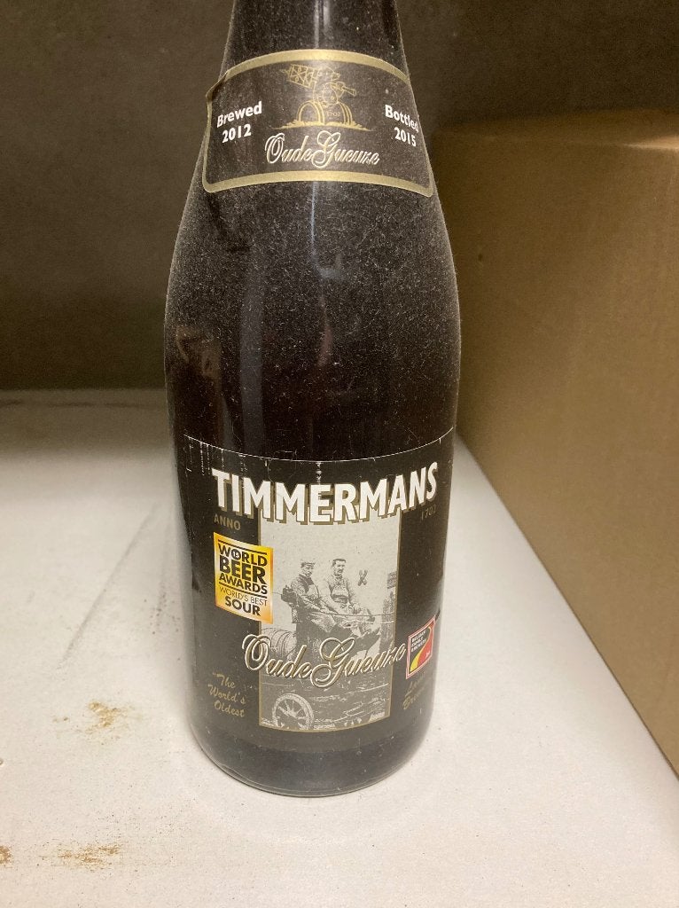 Oude Geuze Timmermans 2012, Verzamelen, Biermerken, Ophalen, Zo goed als nieuw, Overige typen, Overige merken