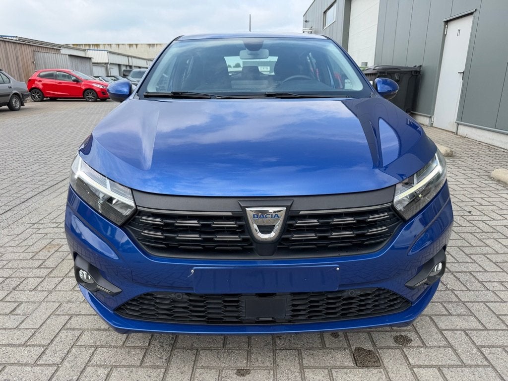 Dacia Sandero comfort 1000cc benzine, Auto's, Euro 6, Blauw, Parkeercamera, Bedrijf
