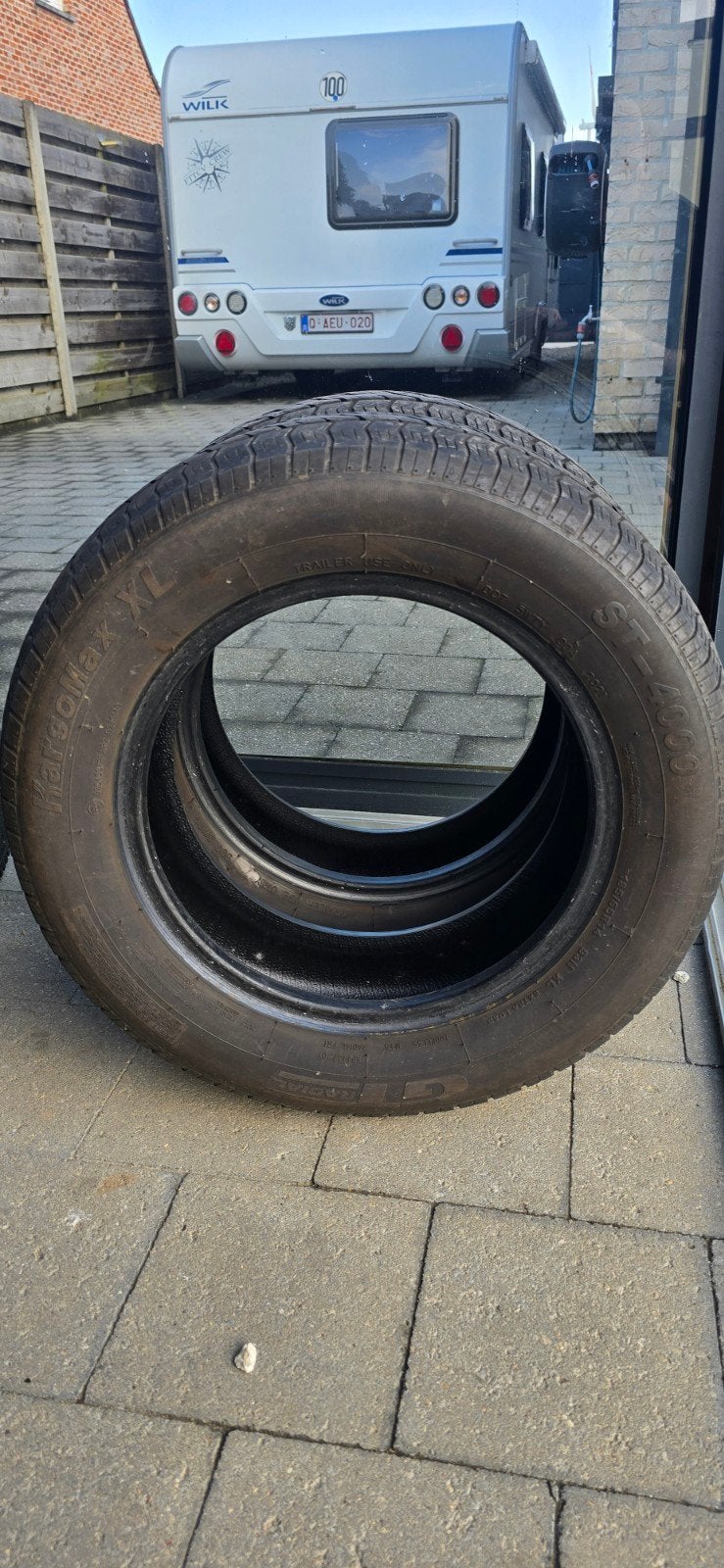 2x trailer banden 185/65 r14, Enlèvement, Pneu(s)