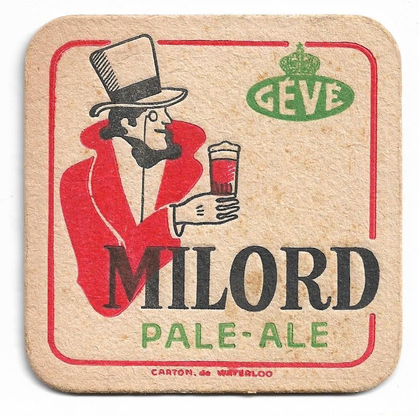 SB Milord Pale-ale (GEVE), Collections, Marques de bière, Enlèvement ou Envoi, Utilisé, Sous-bock