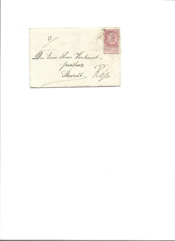 brief Belgie nr 58, Timbres & Monnaies, Enlèvement ou Envoi, Lettre