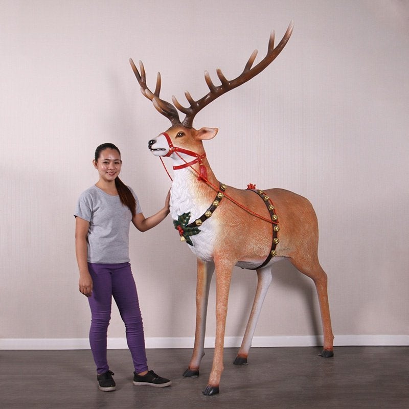 Reindeer for Santa’s Sleigh – Rendier Hoogte 218 cm, Diversen, Kerst, Ophalen, Nieuw