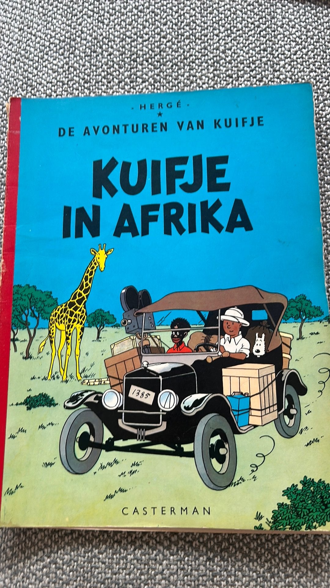 Kuifje in Afrika – Casterman‑uitgave (1966), Enlèvement ou Envoi, Tintin, Utilisé, Livre ou Jeu