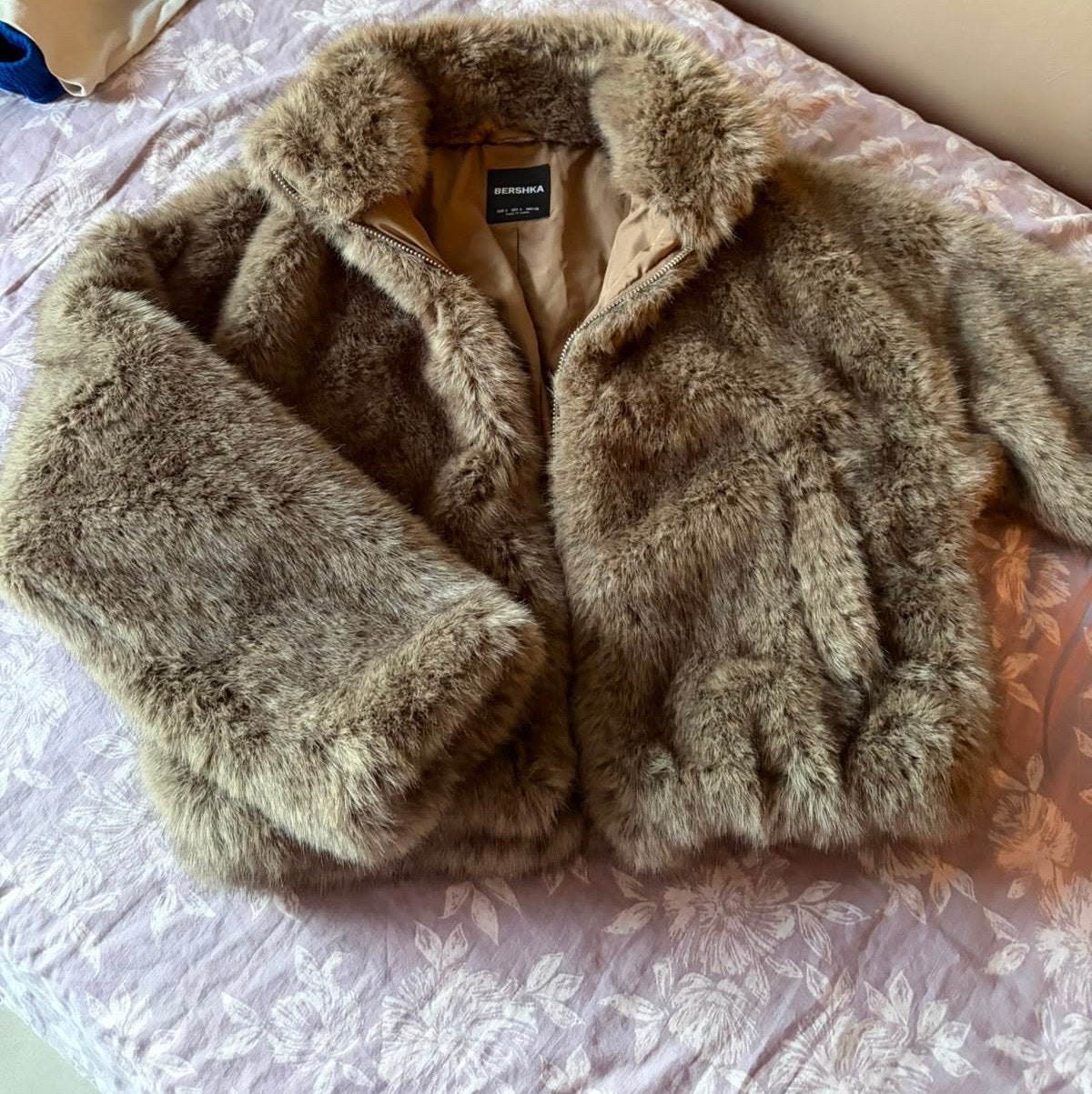 Bruine bontjas, Kleding | Dames, Jassen | Winter, Ophalen, Nieuw, Maat 36 (S), Bruin