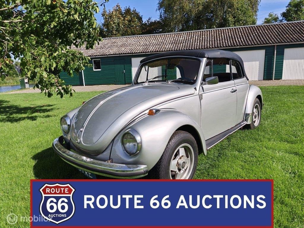 Volkswagen Beetle Cabriolet | 1972 | Route 66 Auctions, Auto's, Volkswagen, Zwart, Bedrijf, Handgeschakeld