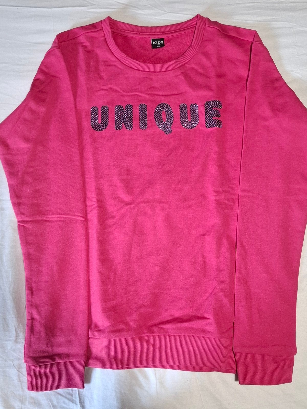 Roze meisjespull – Unique print – maat 170, Enfants & Bébés, Vêtements enfant | Taille 170, Enlèvement ou Envoi, Pull ou Veste
