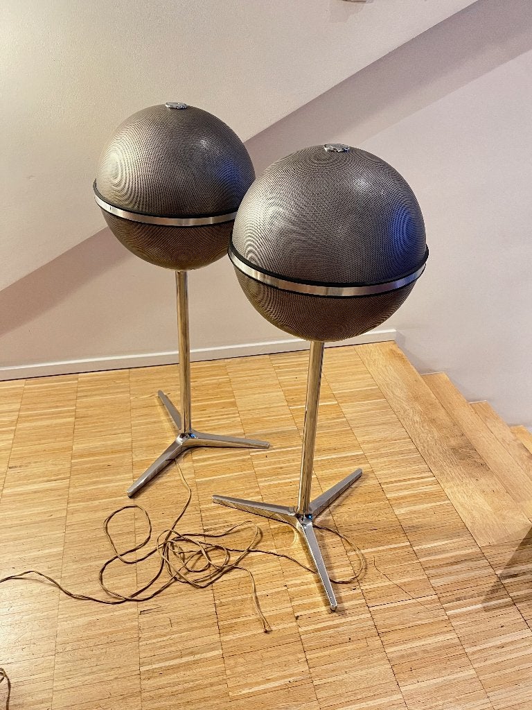 Iconische luidsprekers uit het Spage-tijdperk Audiorama 8000, Audio, Tv en Foto, Stereo speakers, Gebruikt, 60 tot 120 watt, Ophalen