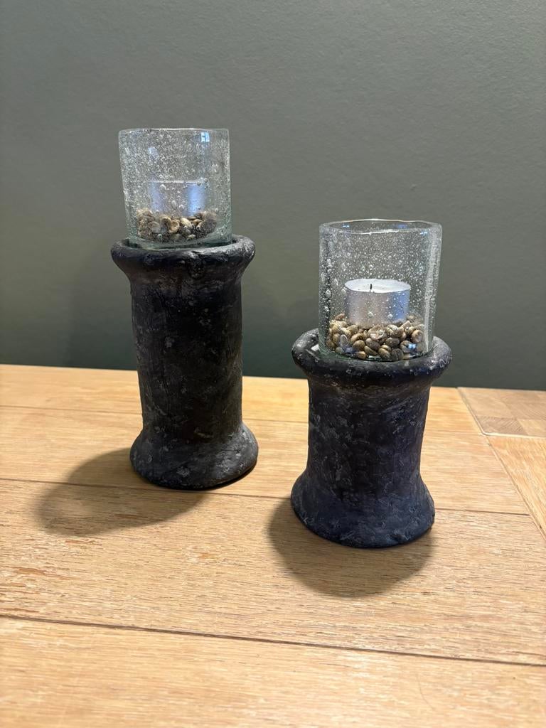 Kaarsenhouders met theelichtjes, Ophalen, Zo goed als nieuw