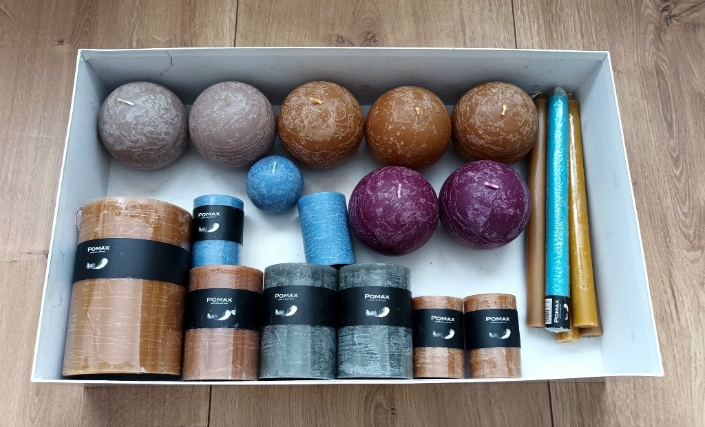 Lot kaarsen Pomax (21 stuks), Verzenden, Nieuw