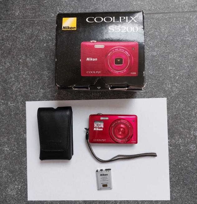 Nikon Coolpix S5200 - pour pièces ou réparations, TV, Hi-fi & Vidéo, Appareils photo numériques, Sans zoom optique, Enlèvement ou Envoi