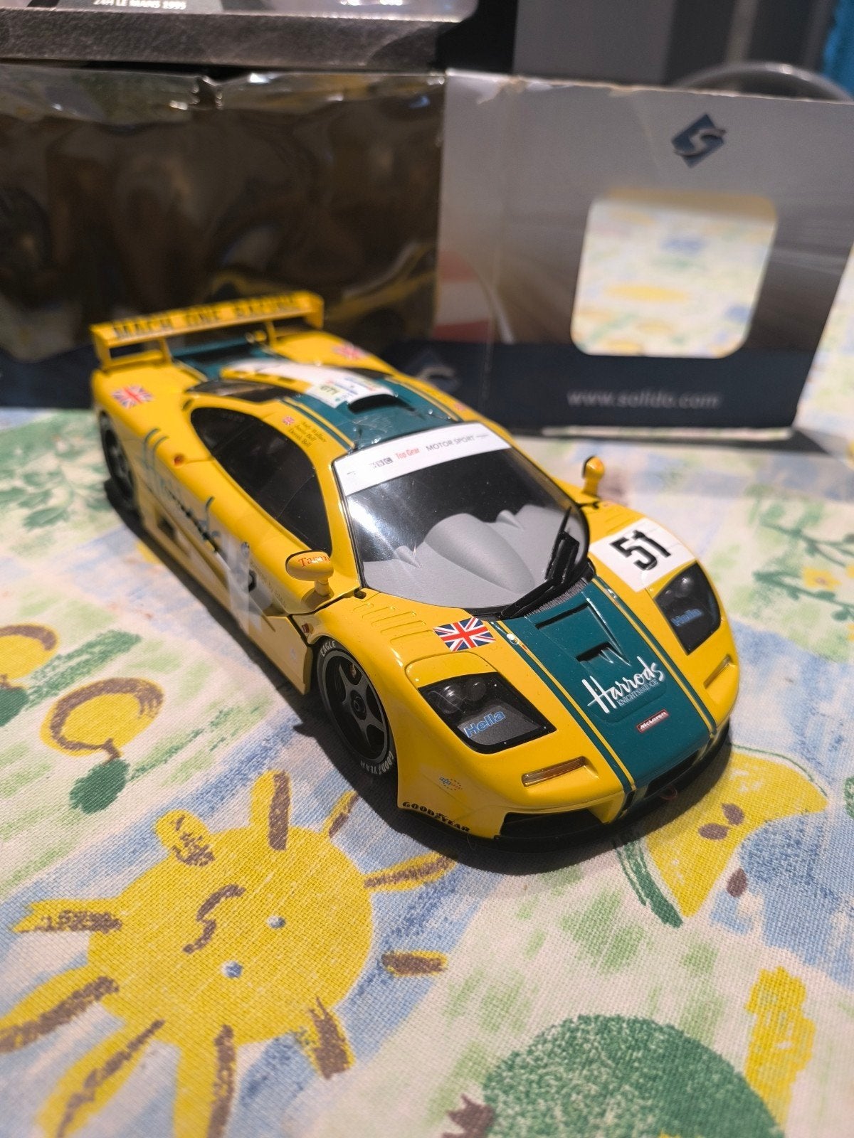 Mclaren solido gtr, Hobby & Loisirs créatifs, Voitures miniatures | 1:18, Enlèvement, Comme neuf, Voiture, Solido