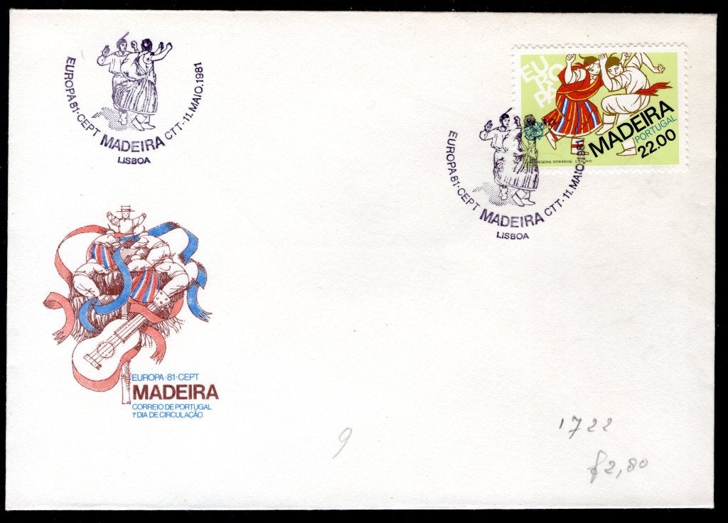 MADEIRA Yt. 75 FDC 1981, Verzenden, Overige landen, Gestempeld