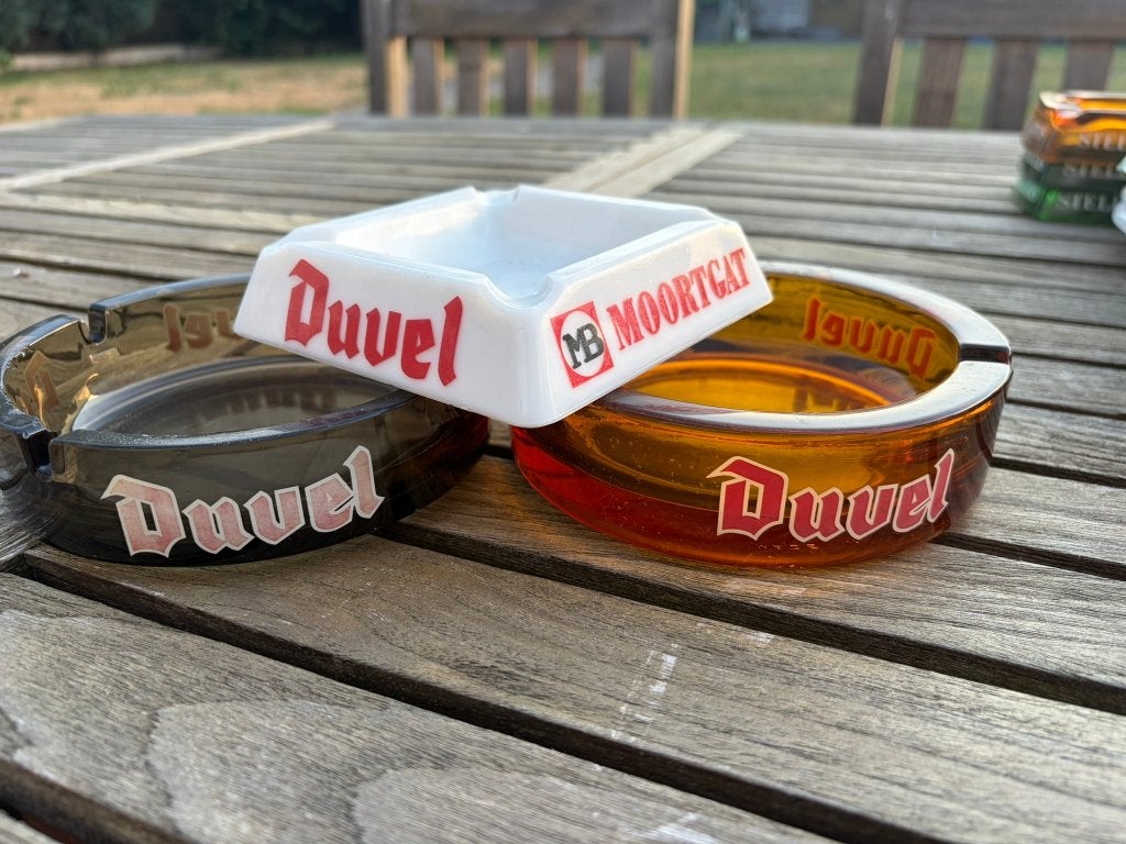 Duvel 3 asbakken Moortgat, Ophalen of Verzenden, Duvel