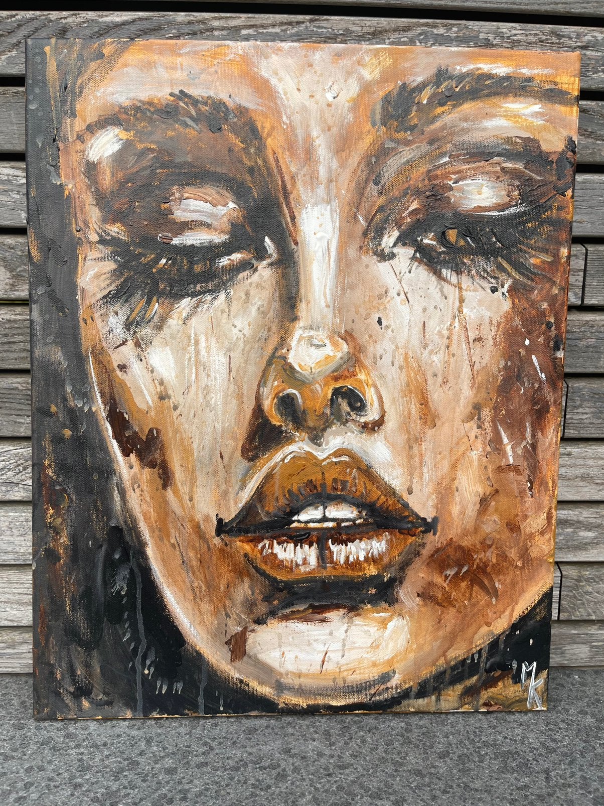 Peinture moderne expressive Mk Art, Enlèvement ou Envoi
