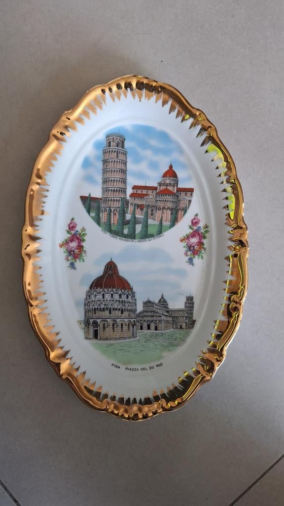 Decoratief Bord Pisa, Antiek en Kunst, Ophalen of Verzenden
