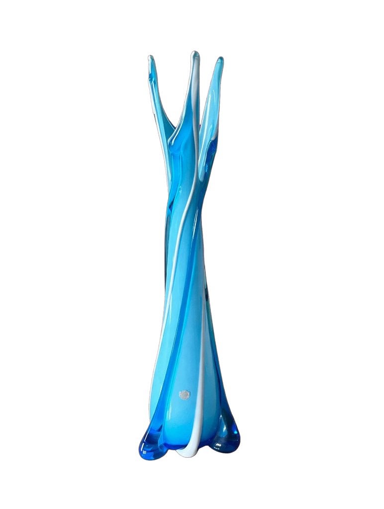 Murano vaas blauw, Ophalen