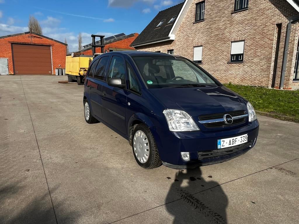 OPEL MERIVA 1.4 BENZINE VAN 2006 MET 90000DKM, Auto's, Voorwielaandrijving, Zwart, Parkeersensor, Blauw