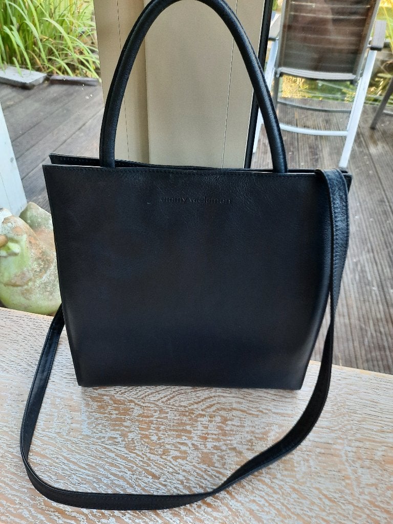 Stijlvolle hand/schoudertas EMMY WIELEMAN, Envoi, Comme neuf, Bleu, Sac à main