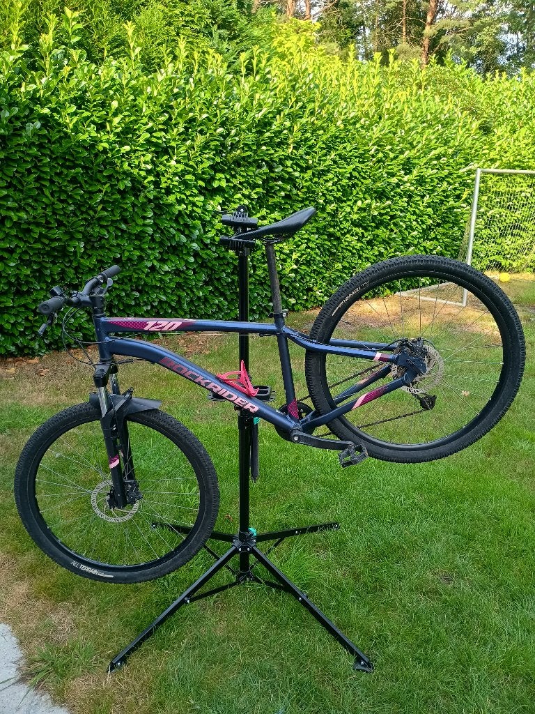 MTB ROCKRIDER ST 120 DAMES BLAUW - maat M, Fietsen en Brommers, Fietsen | Mountainbikes en ATB, Gebruikt, Hardtail, Dames, Schijfrem