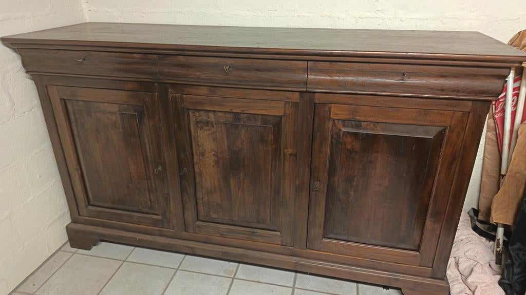 Prachtige massive dressoirkast 2m, Antiek en Kunst, Ophalen