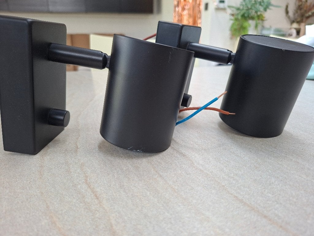 Nymâne wandverlichting (set van 2 stuks), Ophalen, Gebruikt, LED, Zwart