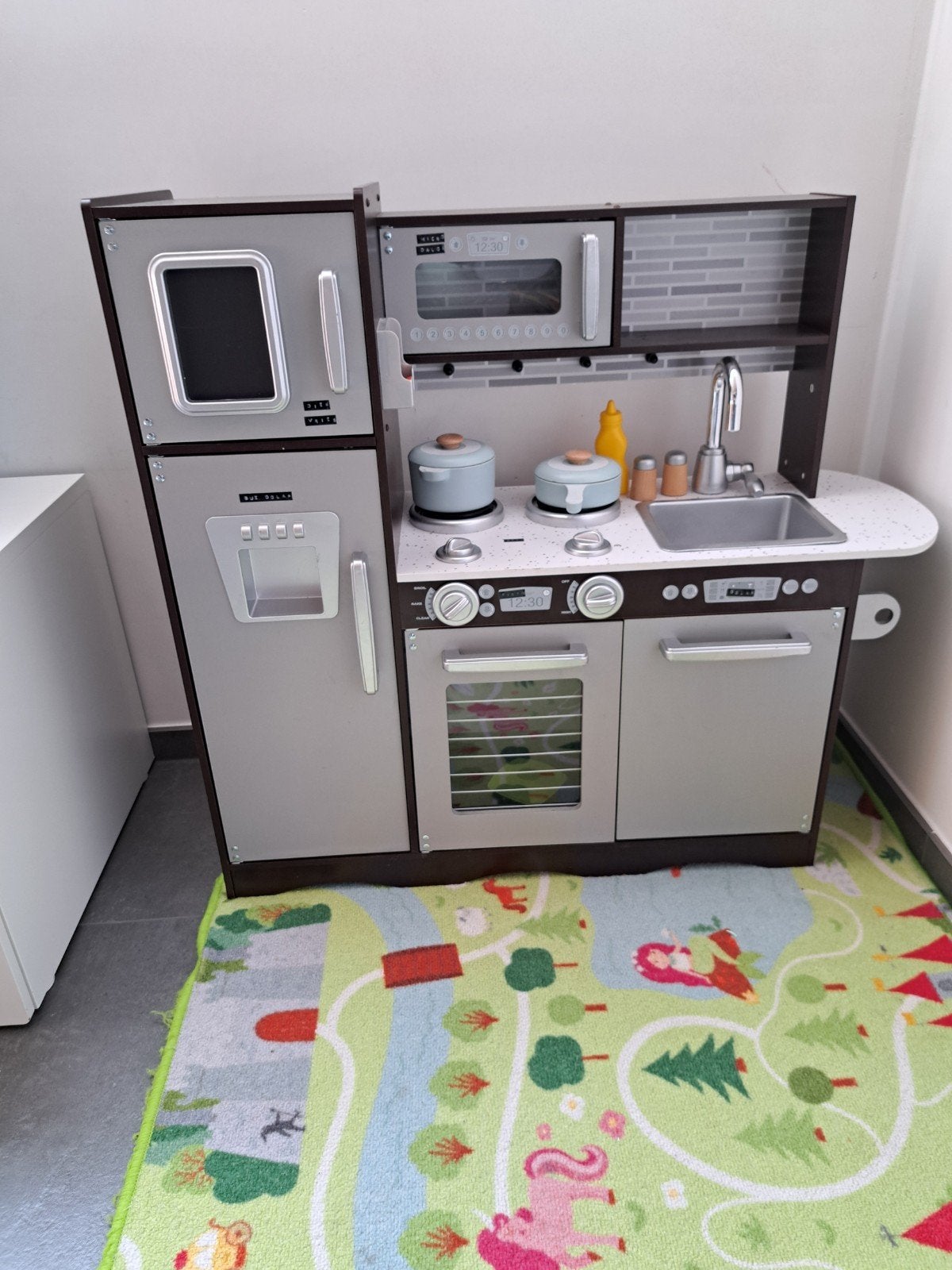 Speelgoed keuken grijs/zwart, Ophalen