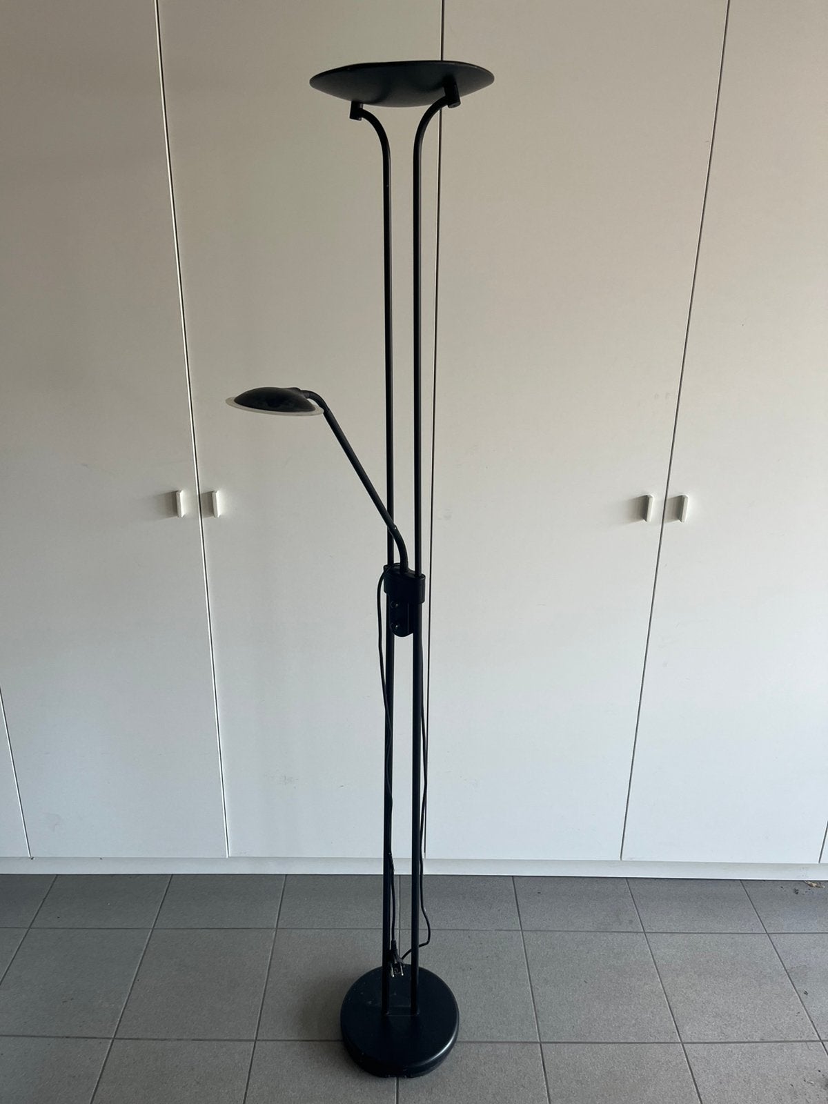 Staanlamp zwart led dimbaar, Ophalen, Gebruikt, Modern