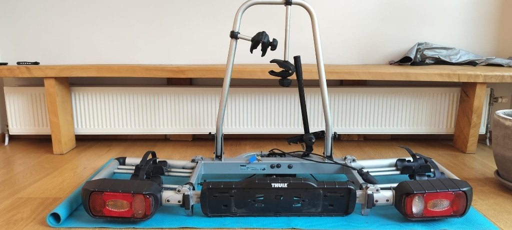 Thule EuroClassic Pro 902 – Fietsendrager voor 2 fietsen, Auto diversen, Fietsendragers, Zo goed als nieuw, Trekhaakdrager, 2 fietsen